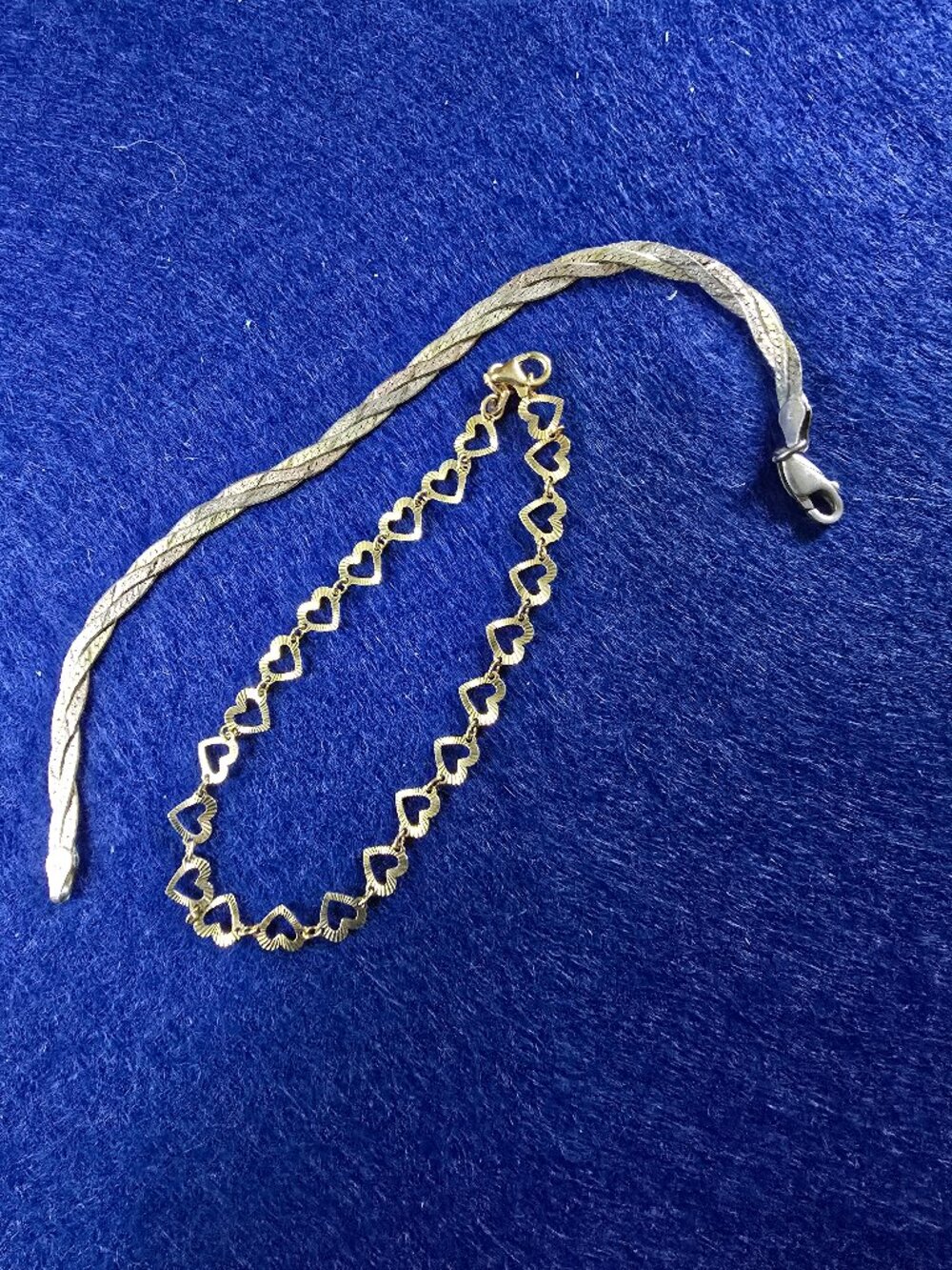 Set of Two Cute Sterling Silver Bracelets